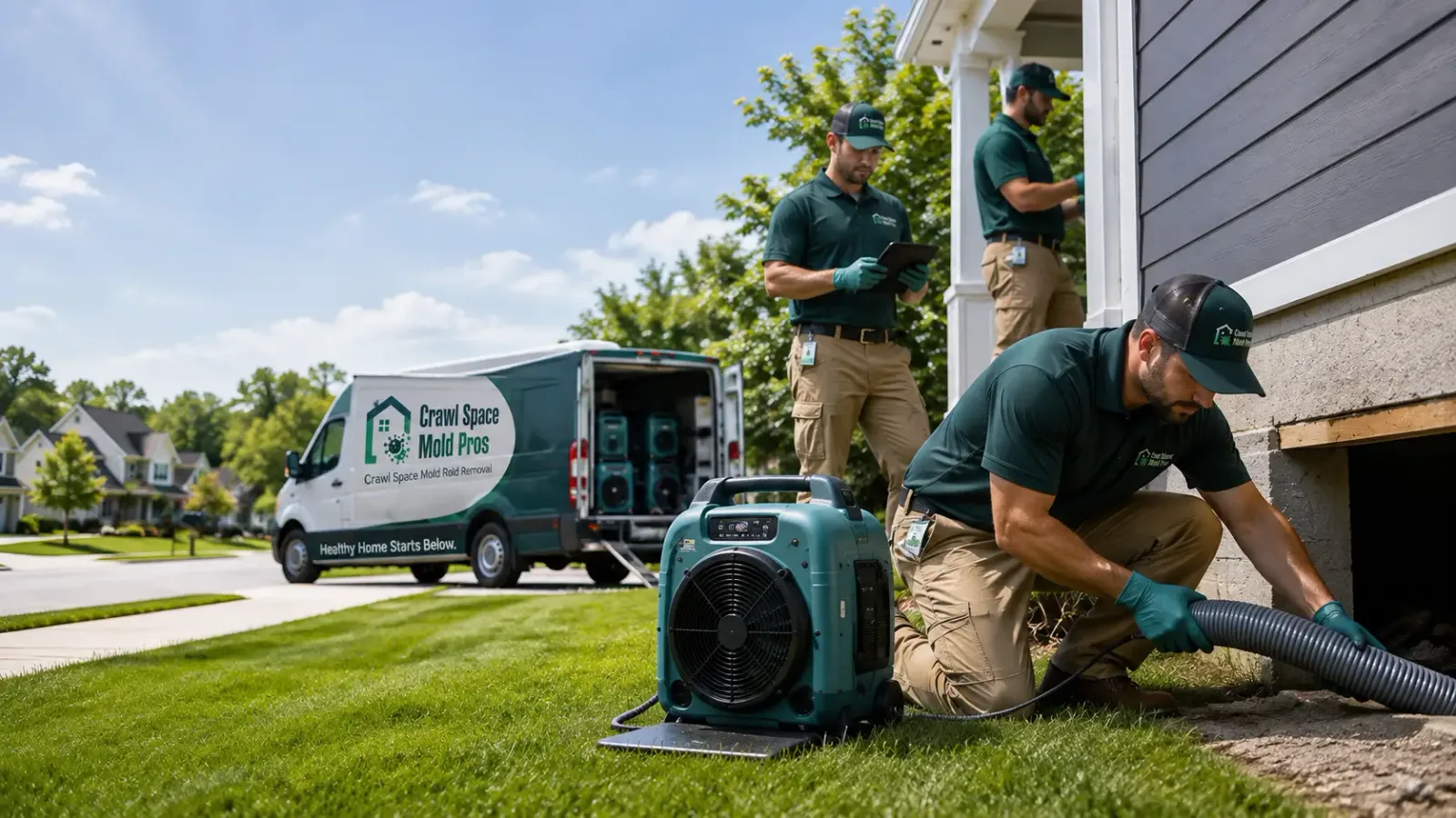 Crawl Space Mold Removal in Carpio, ND